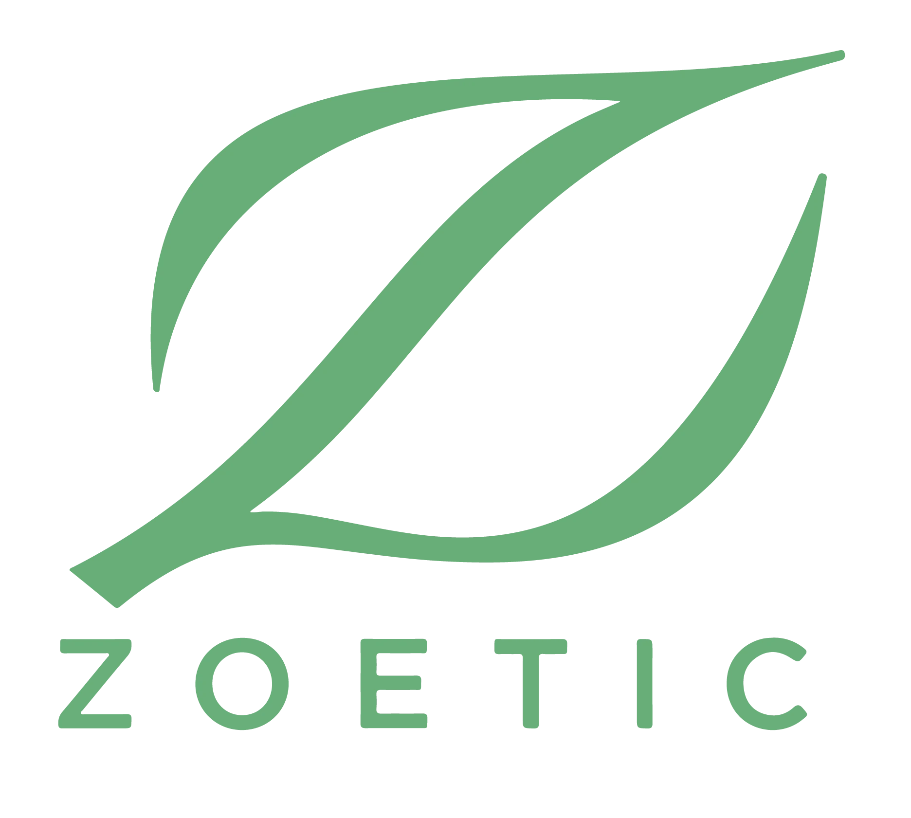 Zoetic logo: a green leaf shaped like the letter Z above the word ZOETIC.